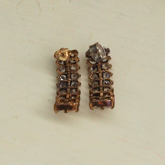 Lot of 2 Crescent Earrings - Picture 3 of 10